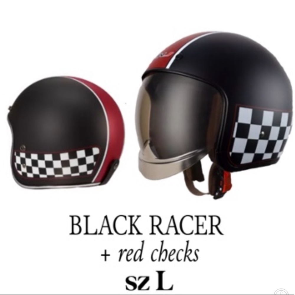 Sold Out Vespa Motorcycle Motorsport Riding Helmet + option Bubble Shield - Picture 11 of 16